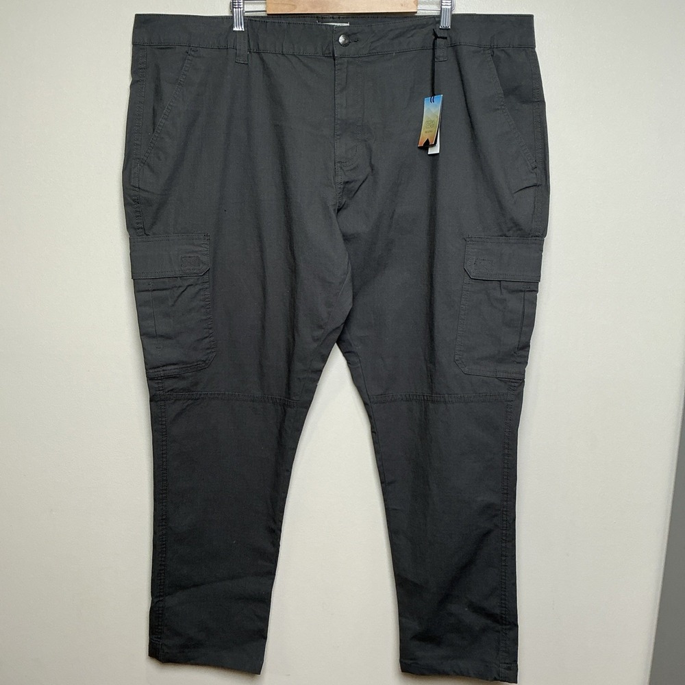 Ocean & Coast Men's Ripstop Pants 46x31 Cargo‎ Utility Big & Tall Harsh Gray NWT